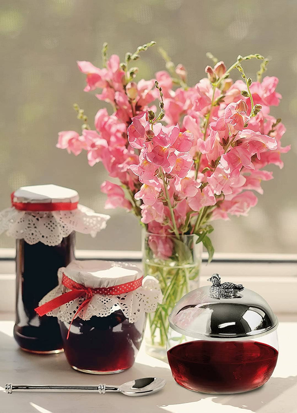 Syltetøyglass And - Sølvbelagt