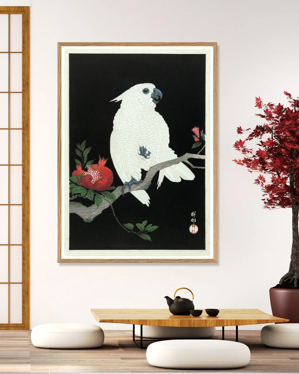 Cockatoo & Pomegranate
