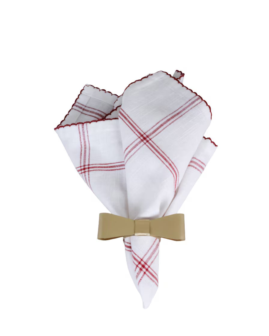 Serviettring Rosett Messing