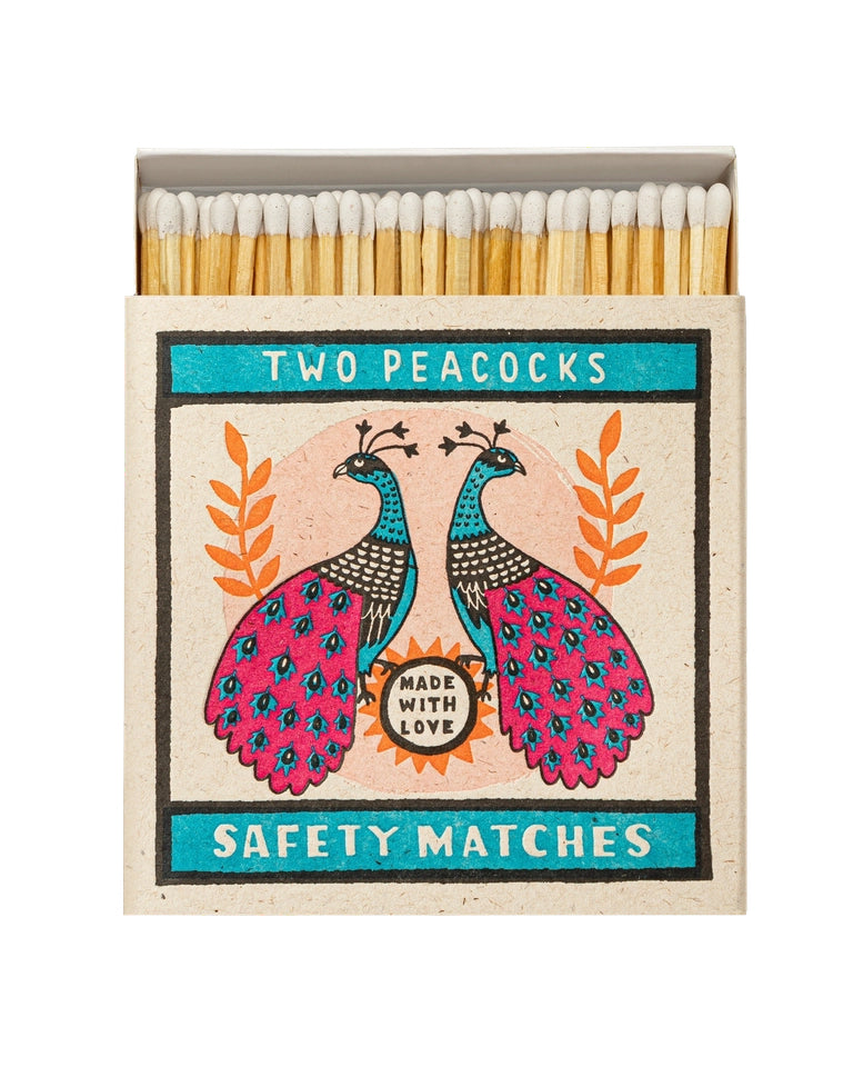 Two Peacocks - Fyrstikker