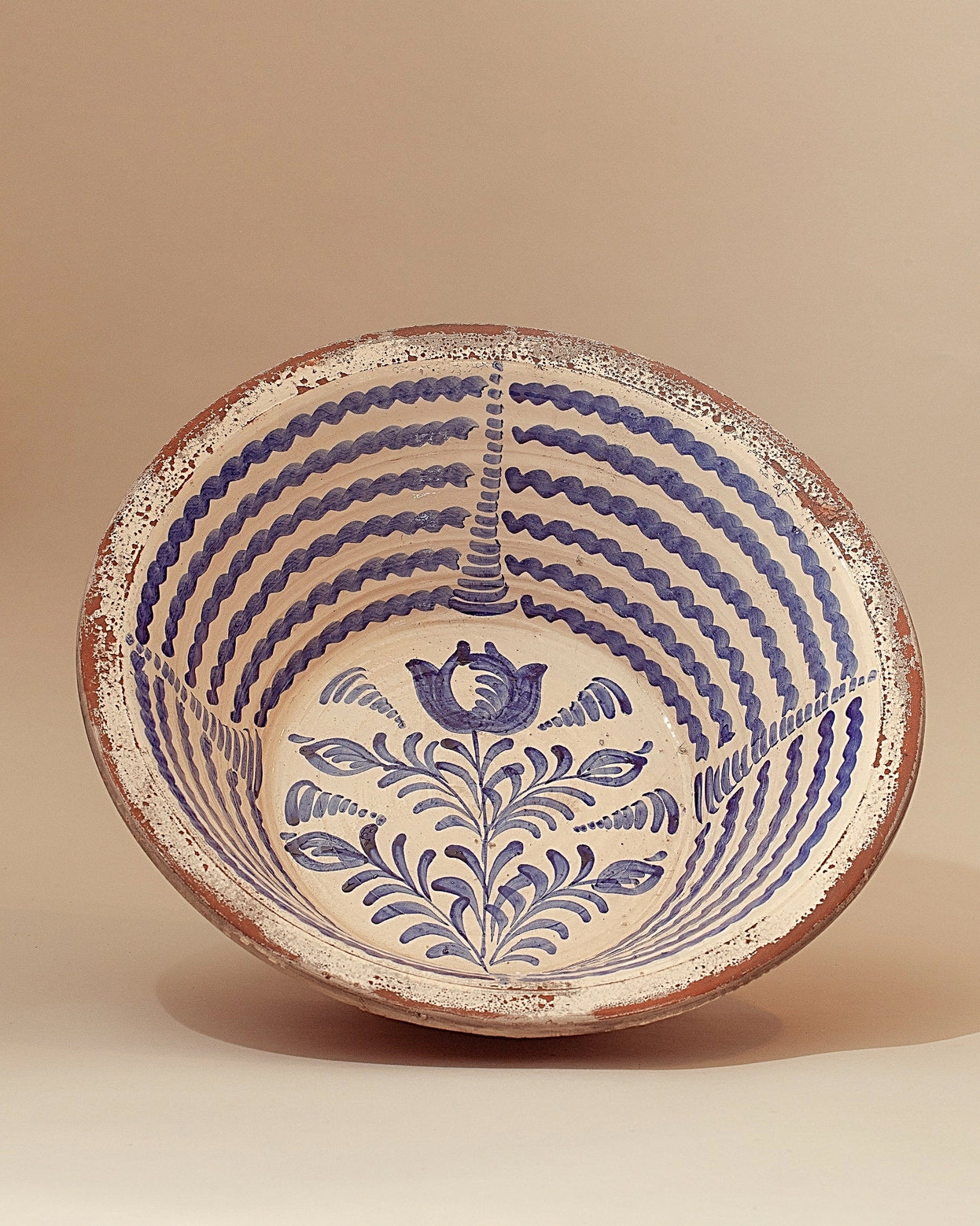 Skål Blue Lebrillos Granaínos - Flower