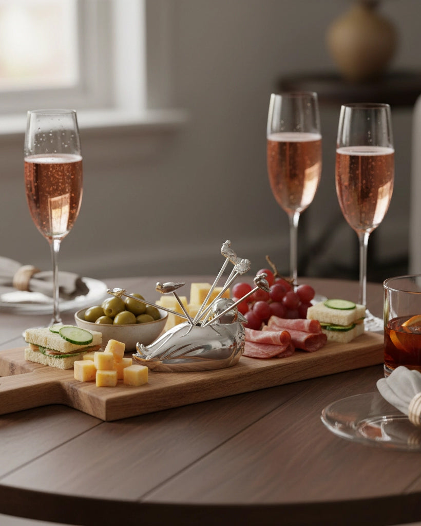 Duck Skewers med stativ - Sett med 6