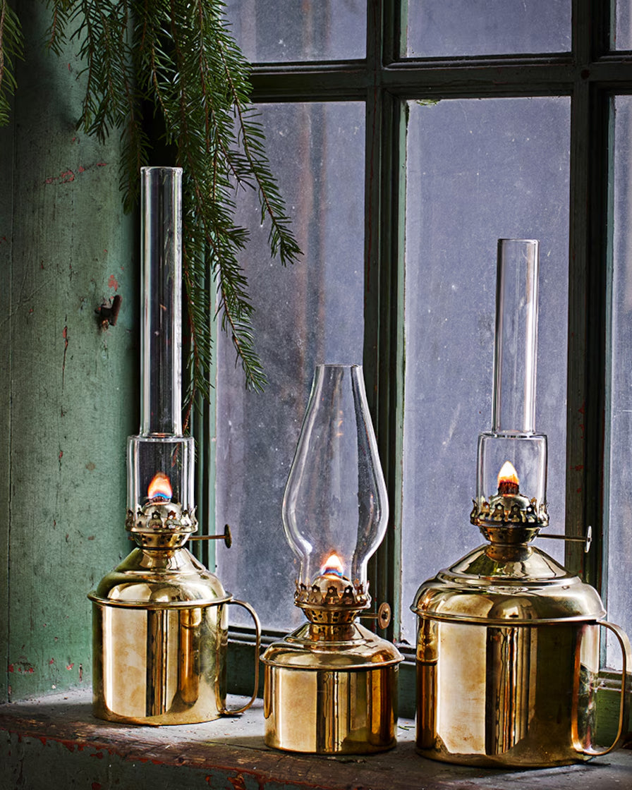 Oljelampe Haga Messing