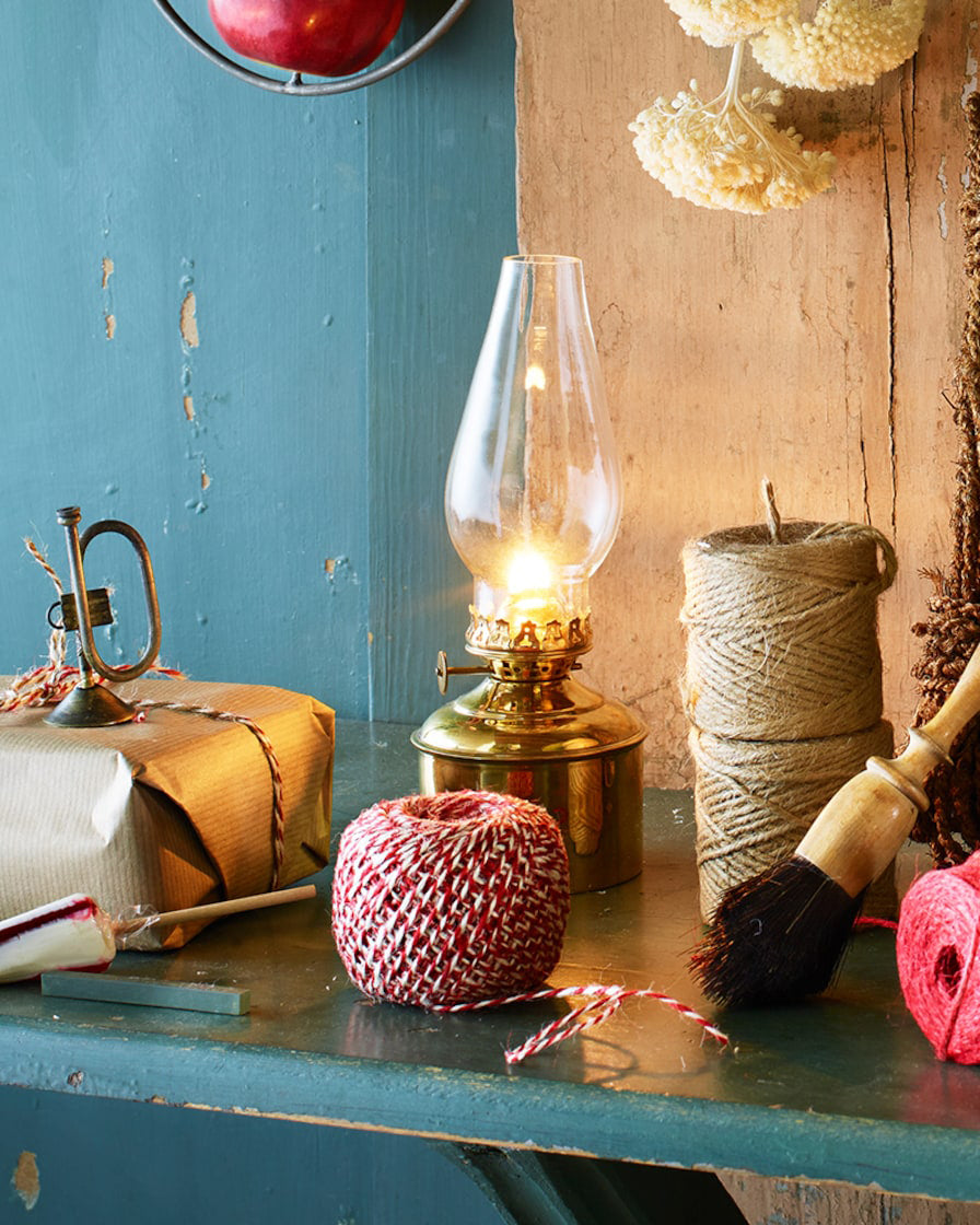 Oljelampe Haga Messing