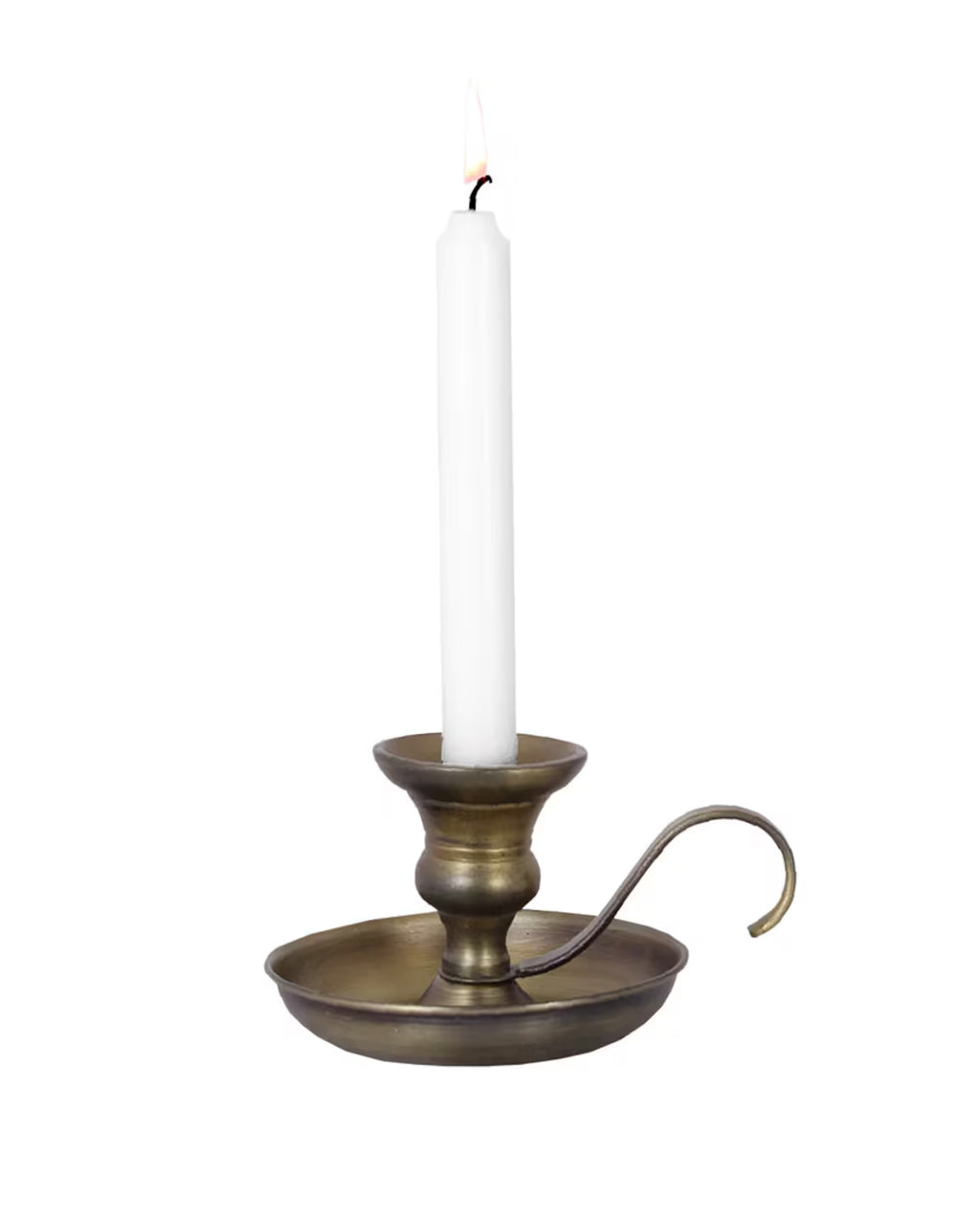 Lysestake Gunnar Antikk Messing