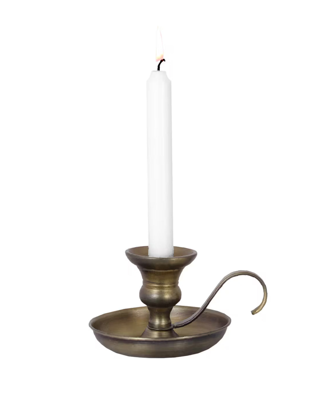 Lysestake Gunnar Antikk Messing