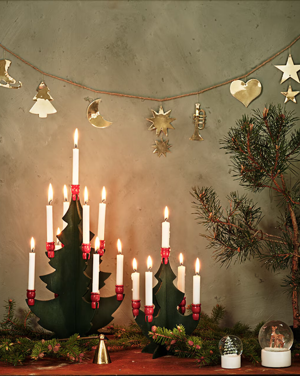 Girlander Messing Kort