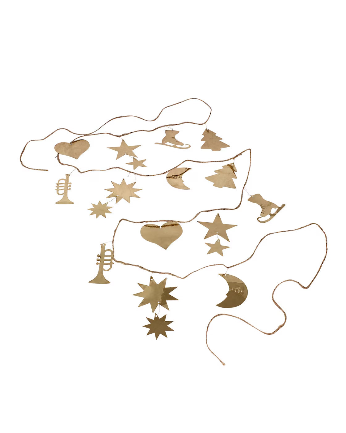 Girlander Messing Lang