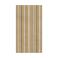 Beige striped rectangular paper napkins