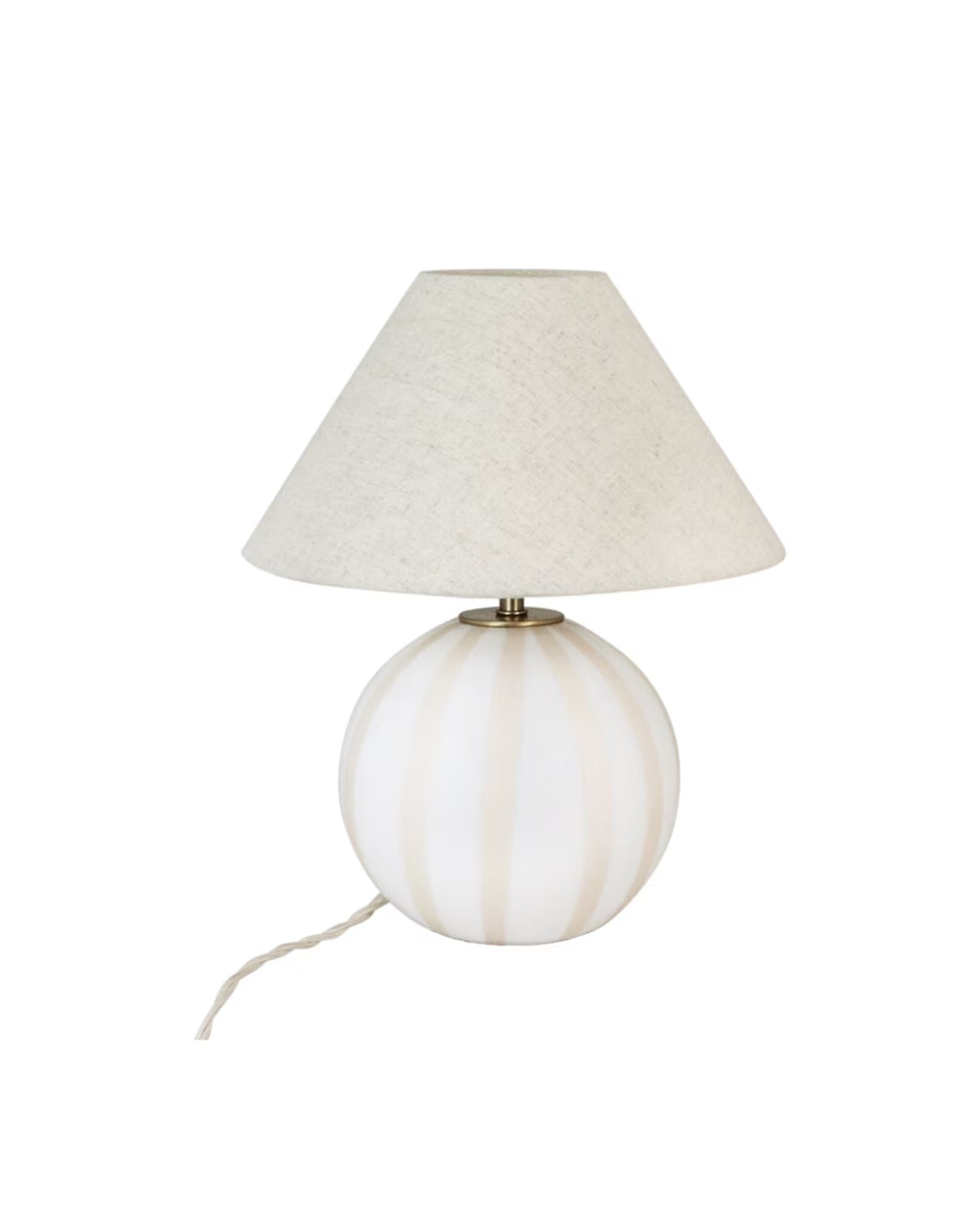 Alba Bordlampe -  Opal Beige/White Small