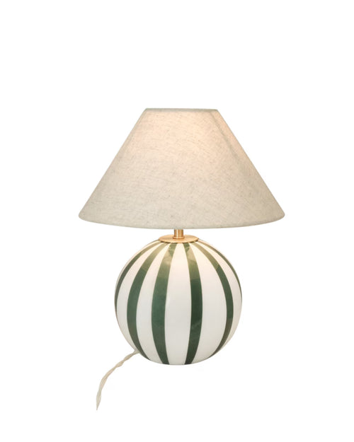 Alba Bordlampe - Opal Green/White Small