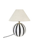 Alba Bordlampe - Opal Black/White Small