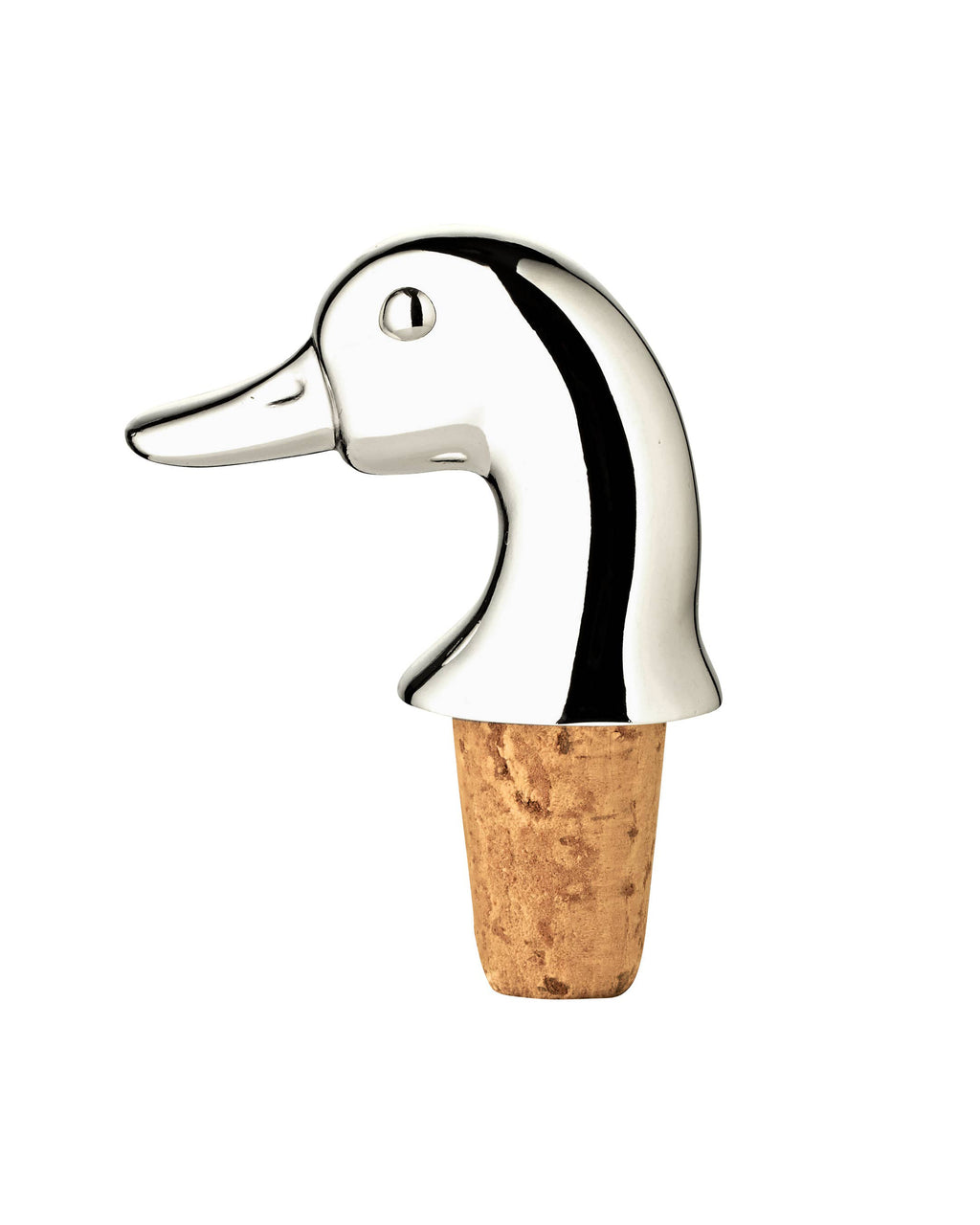 Vinstopper And - Sølvbelagt