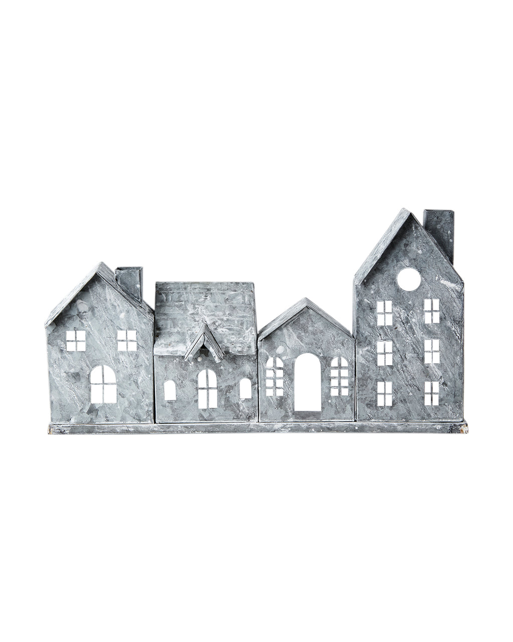 Lyslykt Hus Hvit/Grå - By