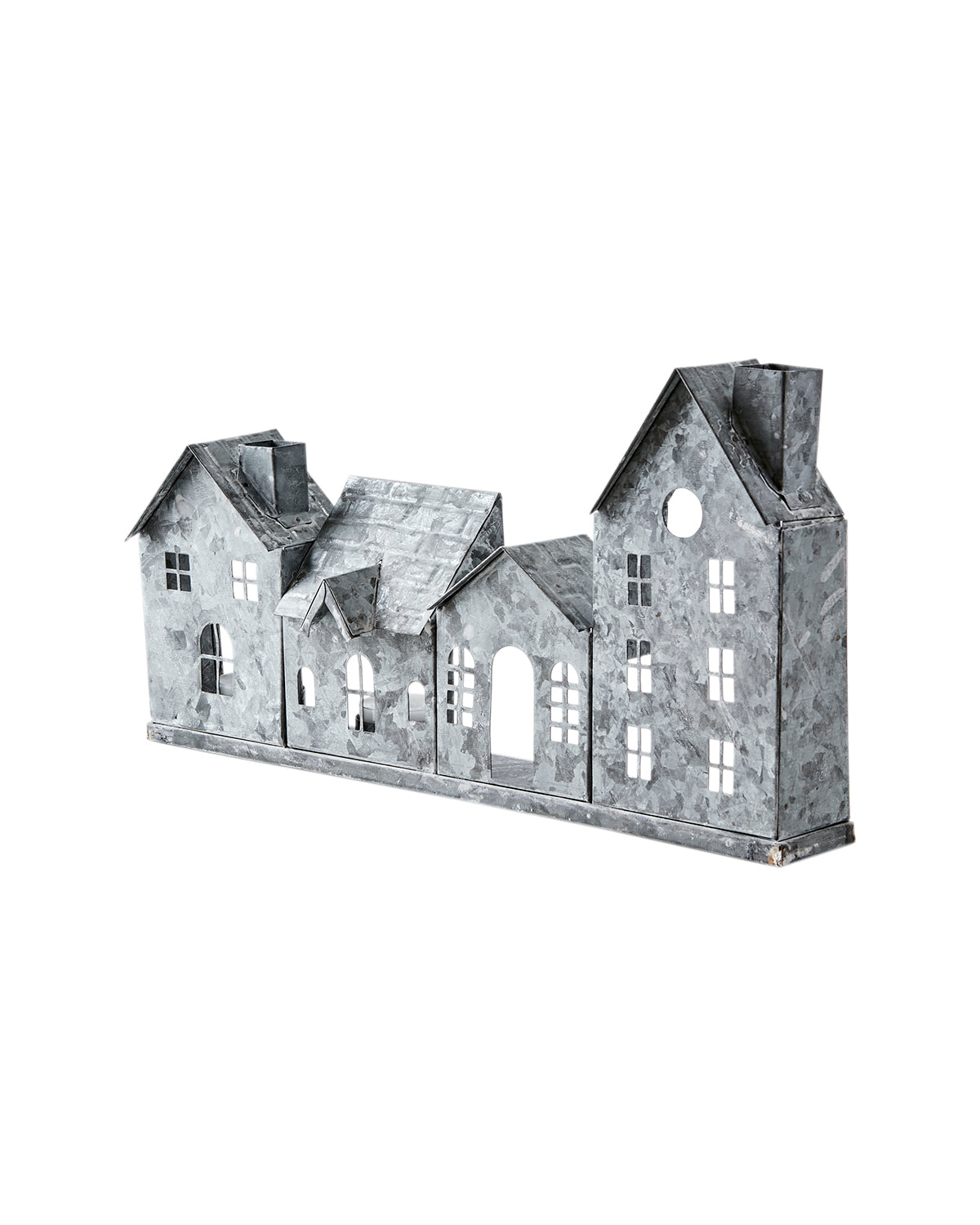 Lyslykt Hus Hvit/Grå - By