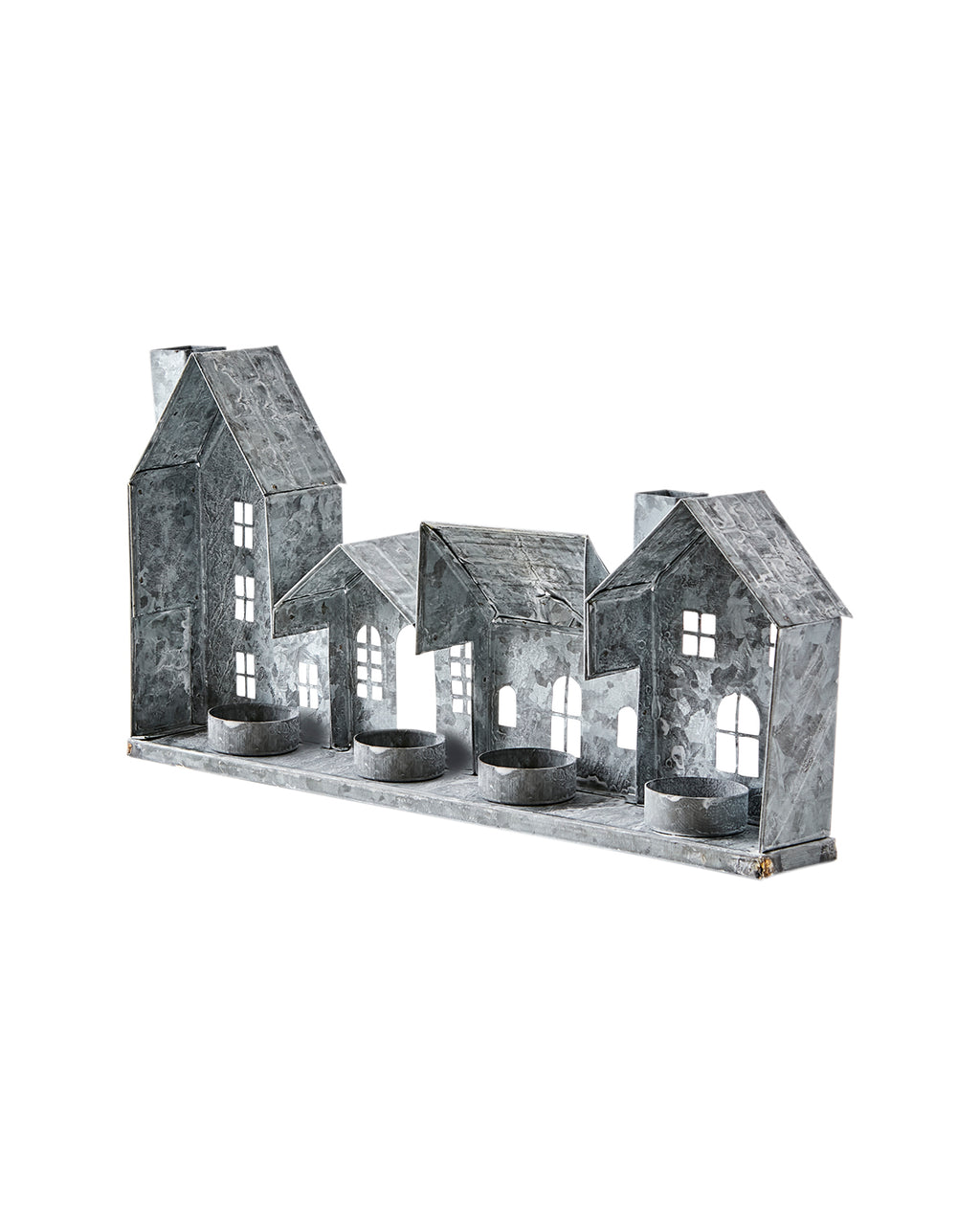 Lyslykt Hus Hvit/Grå - By