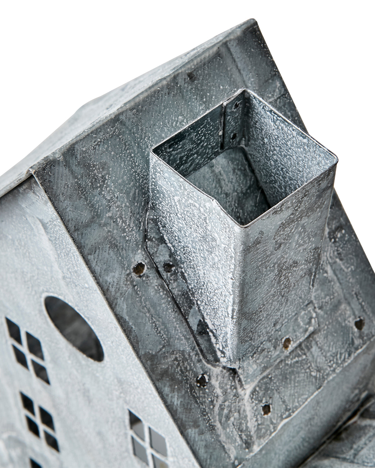 Lyslykt Hus Hvit/Grå - By