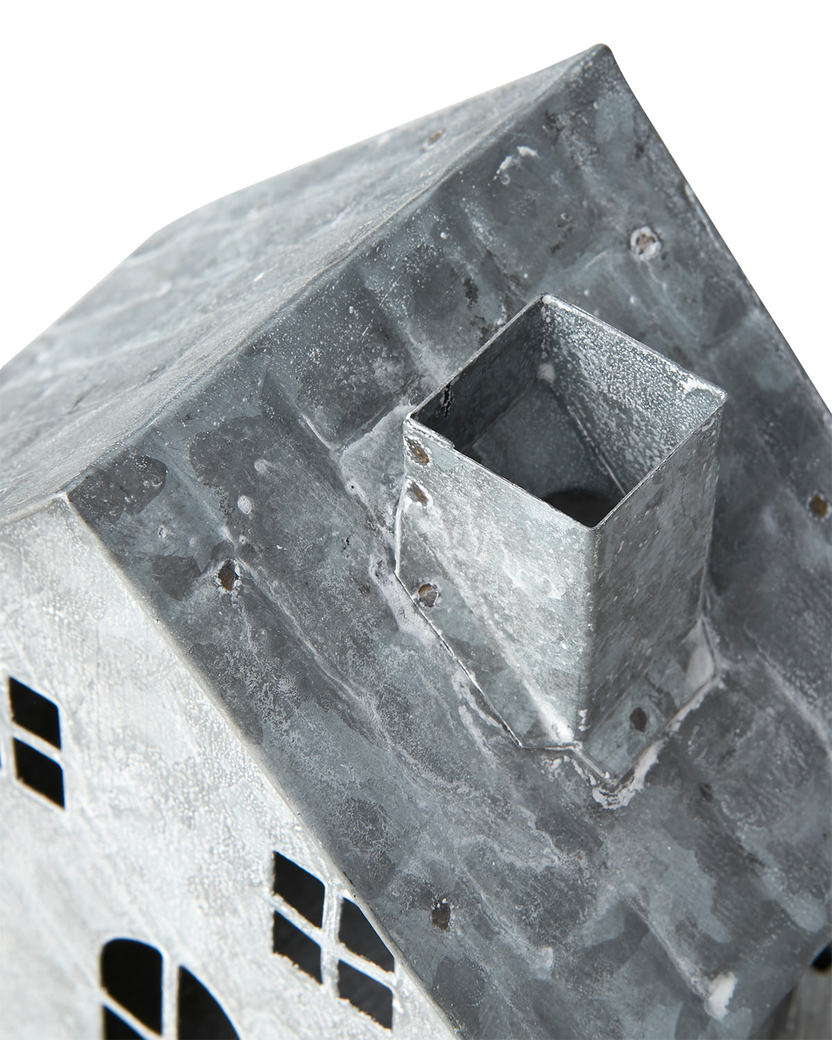 Lyslykt Hus Hvit/Grå 5