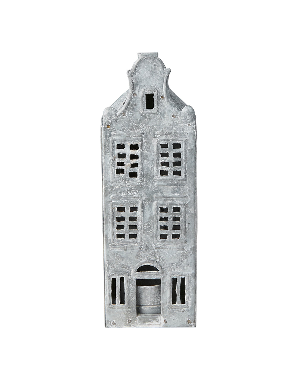 Lyslykt Hus Hvit/Grå 2