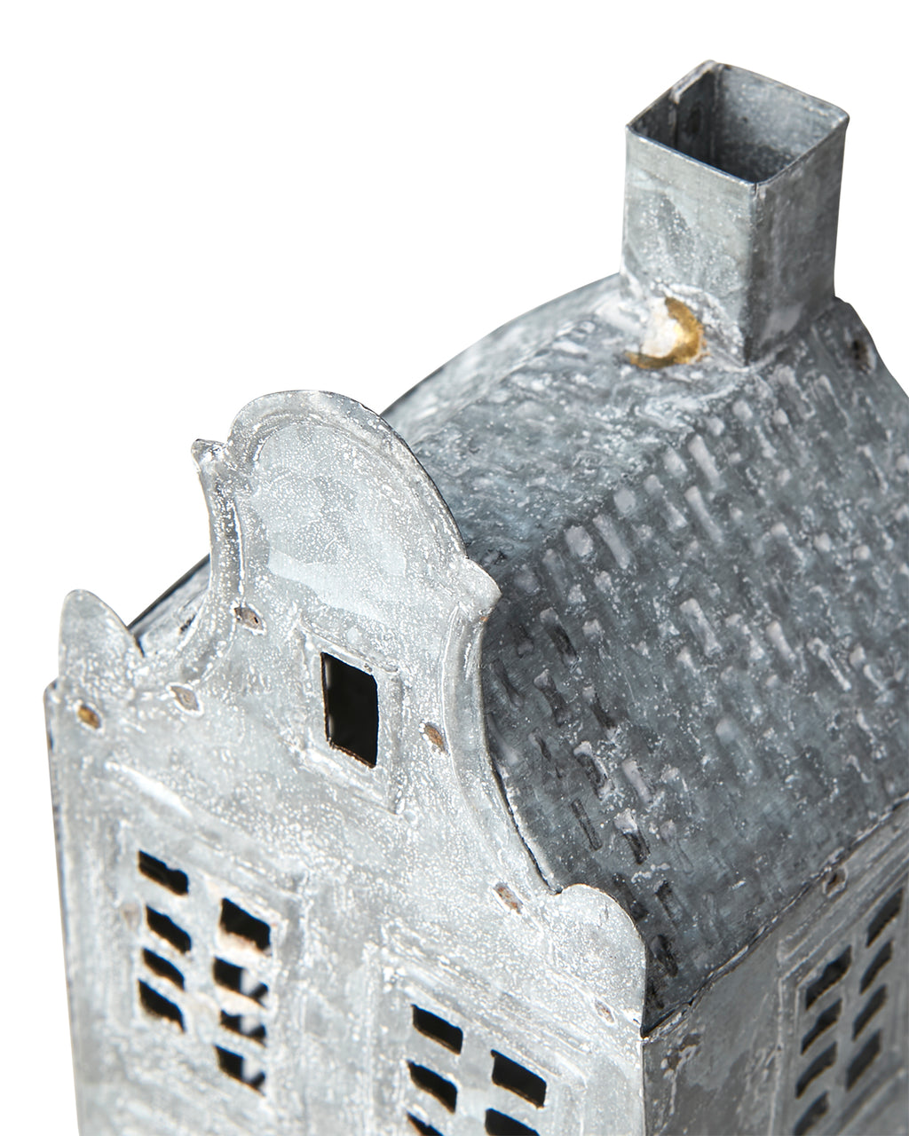 Lyslykt Hus Hvit/Grå 2