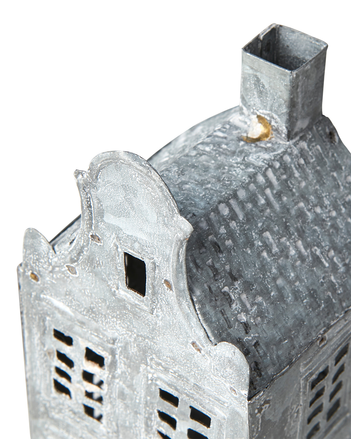 Lyslykt Hus Hvit/Grå 2