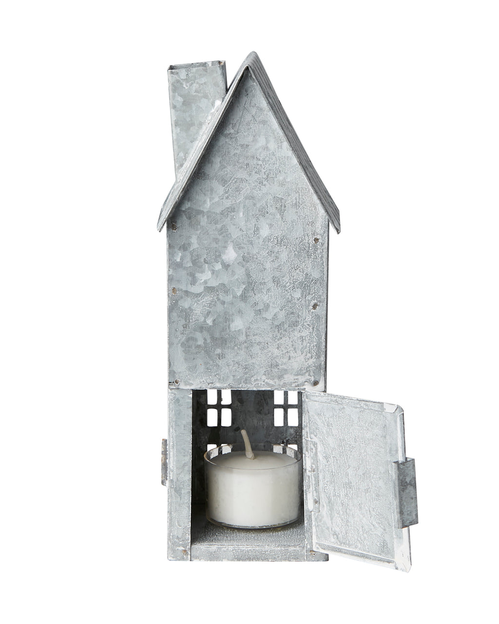 Lyslykt Hus Hvit/Grå 1