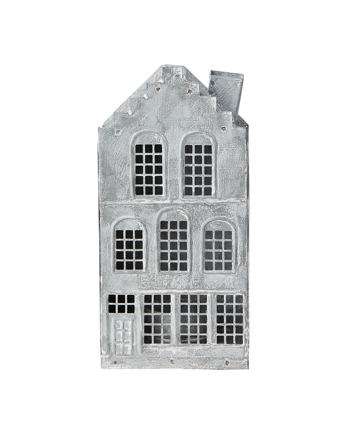 Lyslykt Hus Hvit/Grå 4