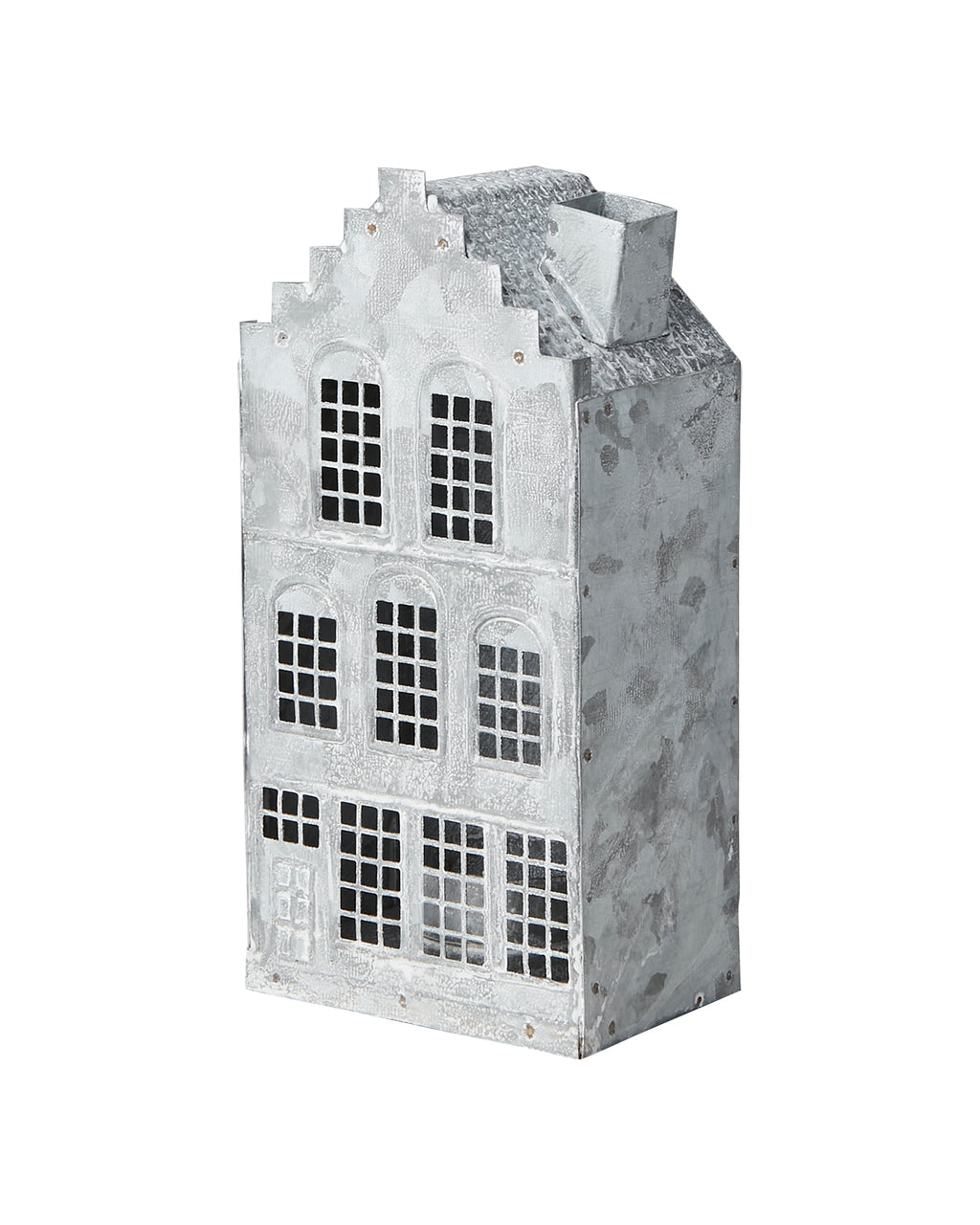 Lyslykt Hus Hvit/Grå 4