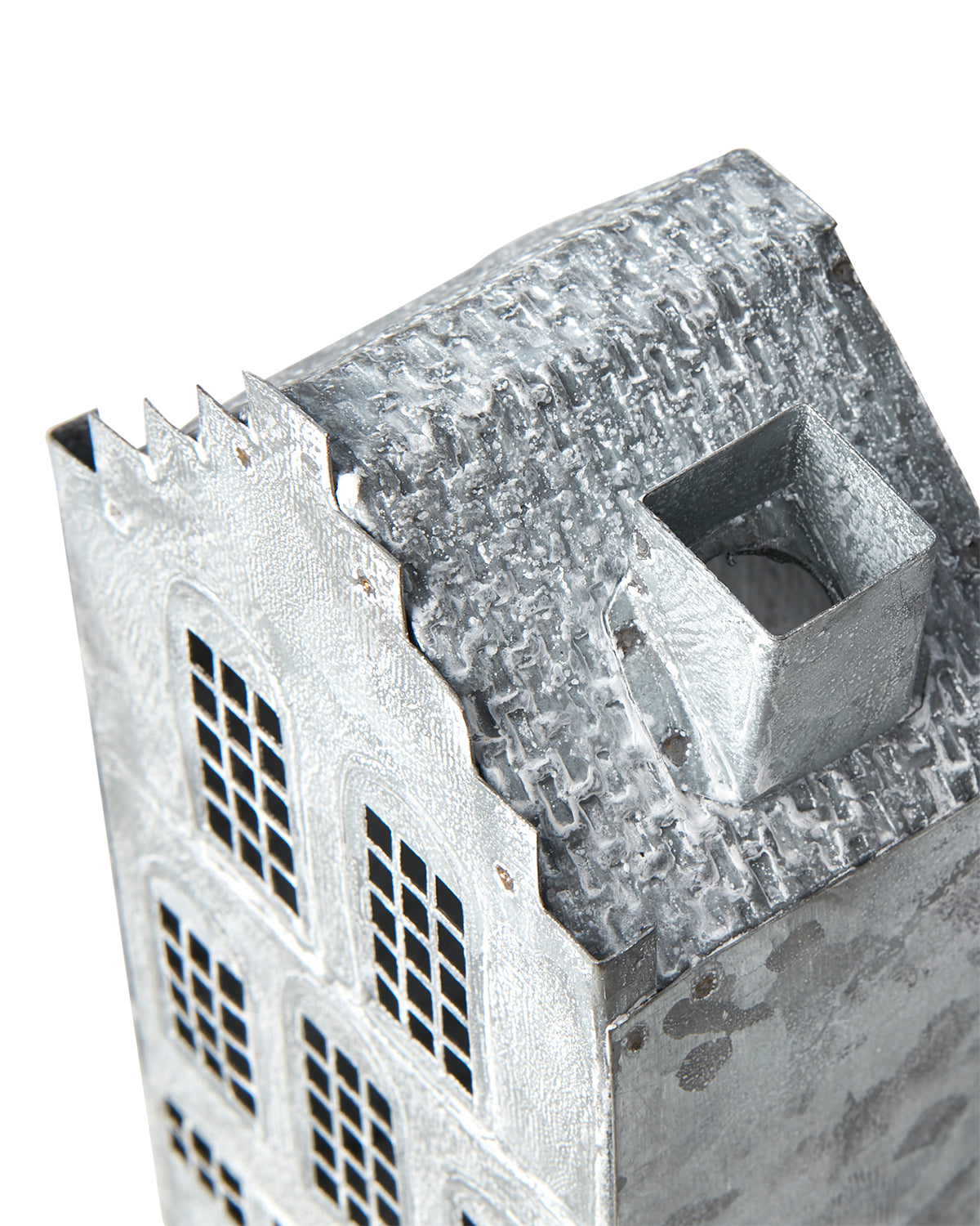 Lyslykt Hus Hvit/Grå 4