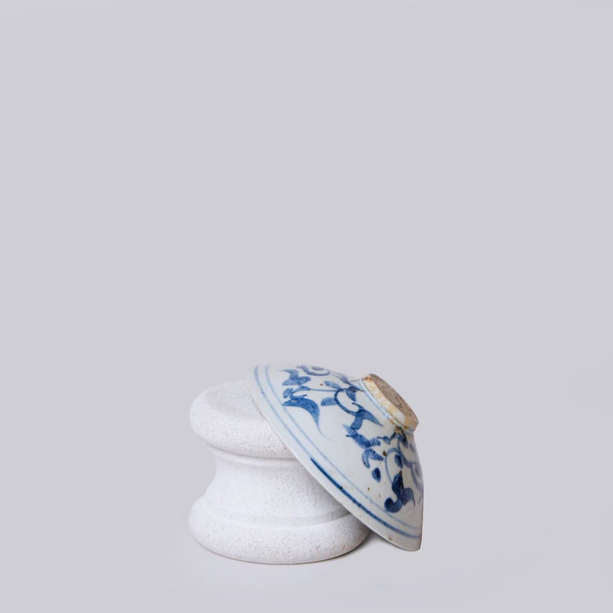 Skål Blue&White - Floral Conical