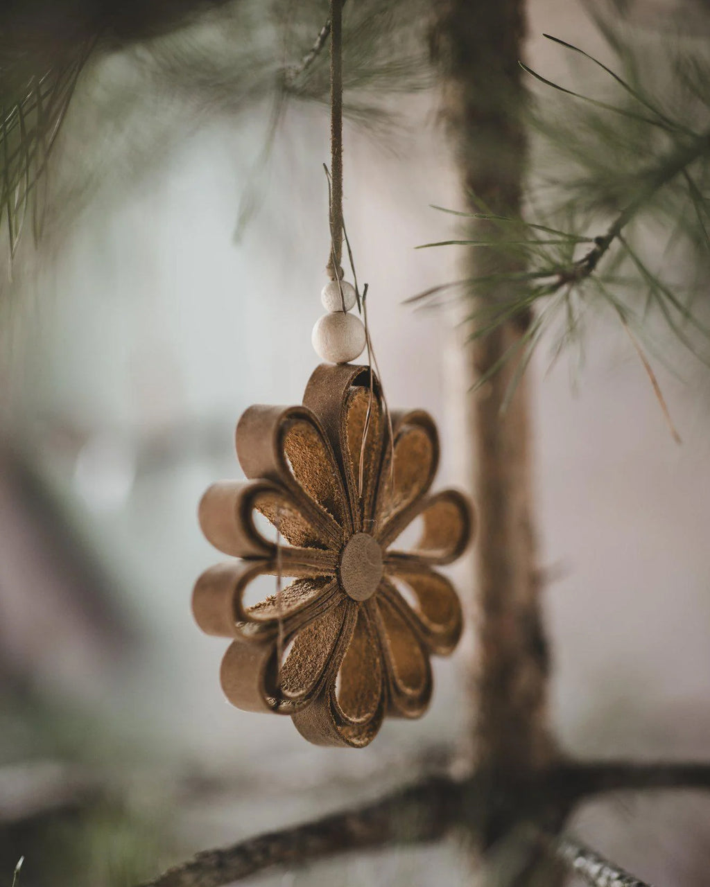 Julepynt Skinn - Flower