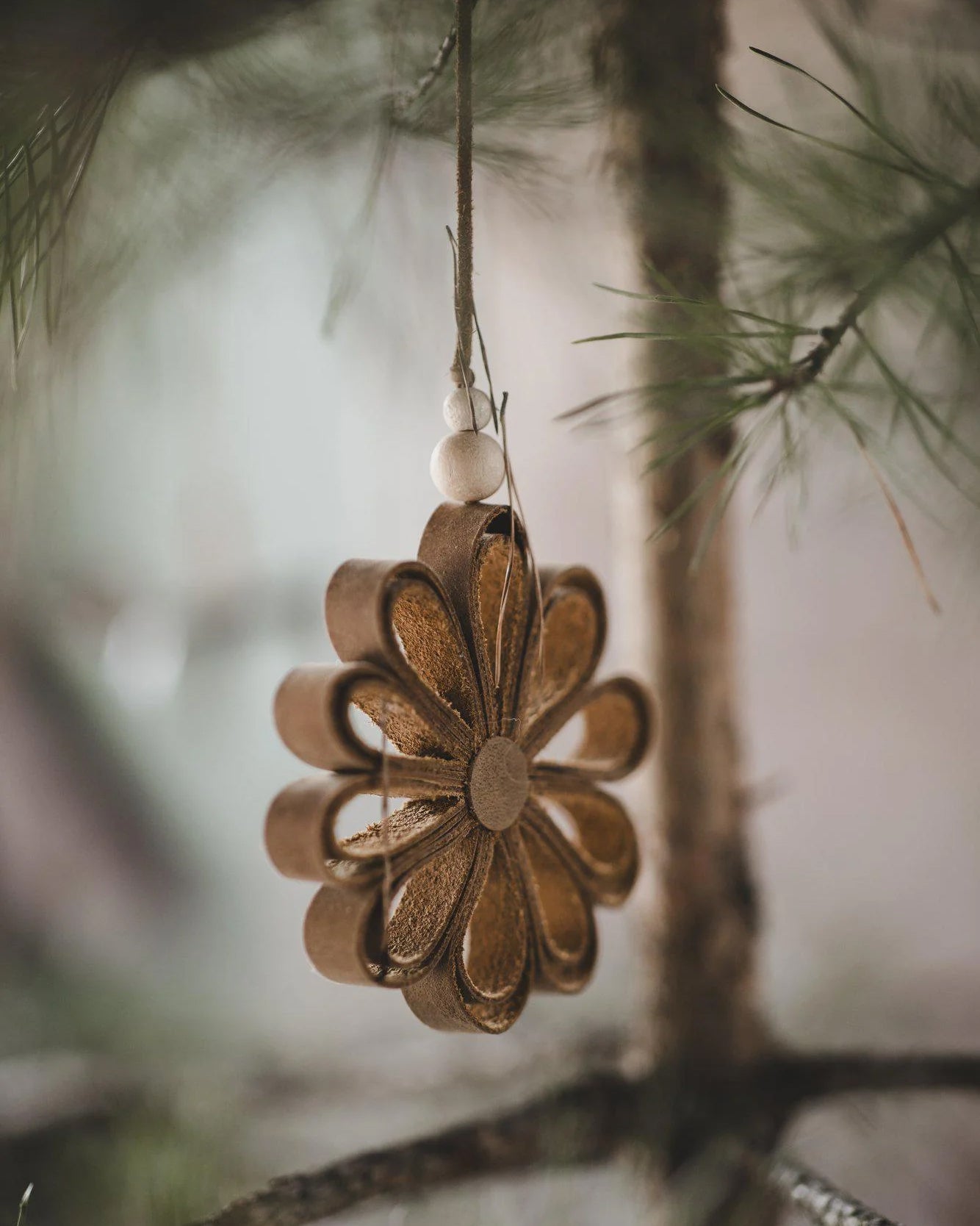 Julepynt Skinn - Flower