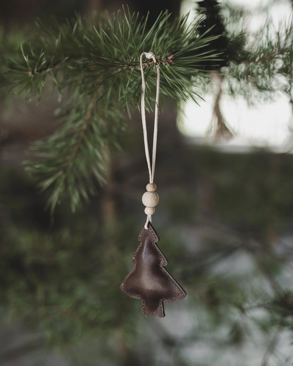 Julepynt Skinn - Juletre Mørk