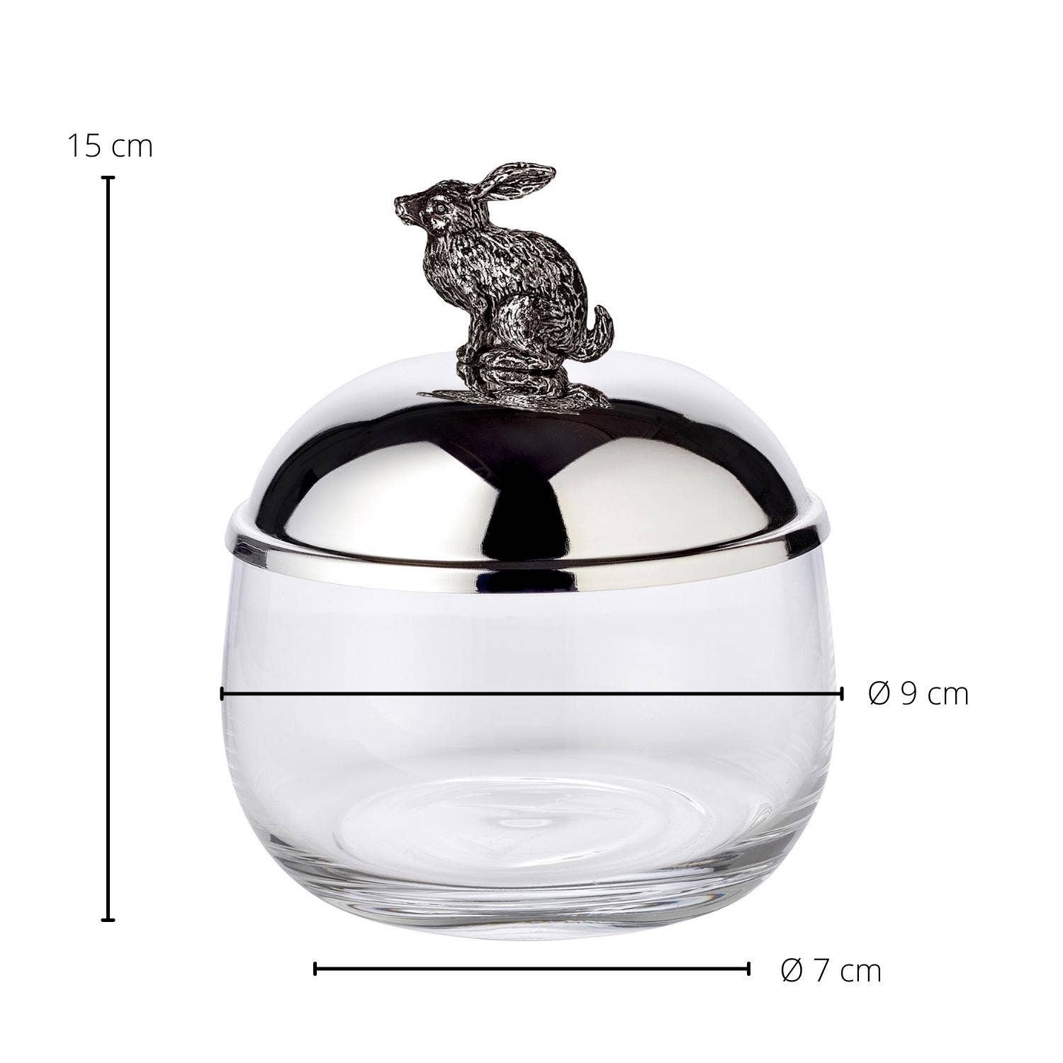 Glasskrukke Hare