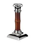 Lysestake med bambusinspirert skaft, 17 cm