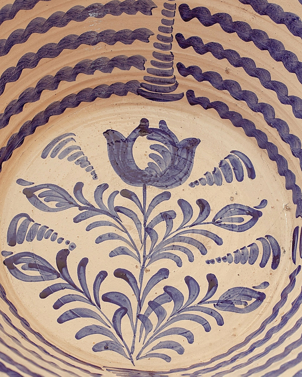 Skål Blue Lebrillos Granaínos - Flower