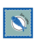 Blue Fish Servietter 20 stk