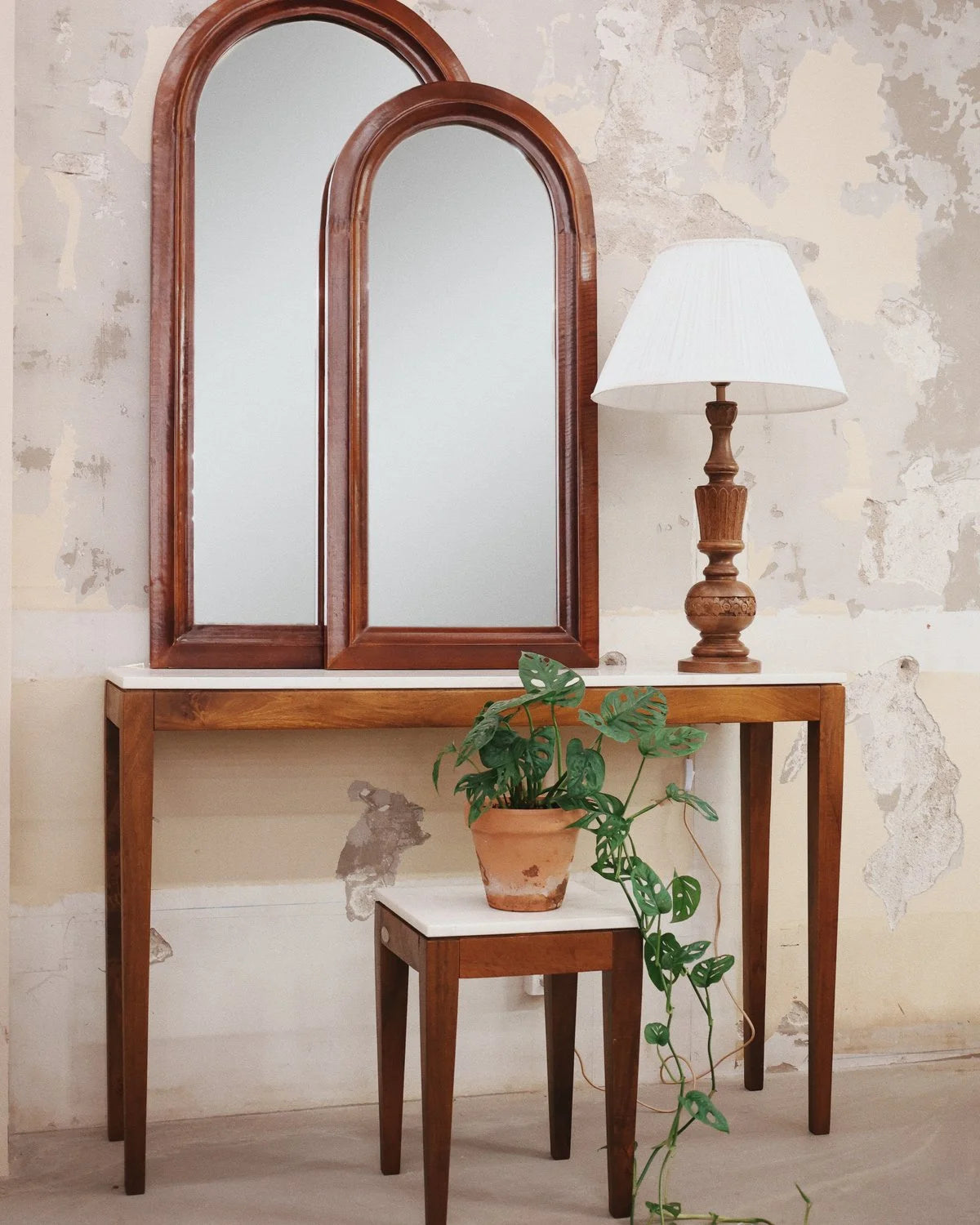 Sidebord Mangotre/Marmor