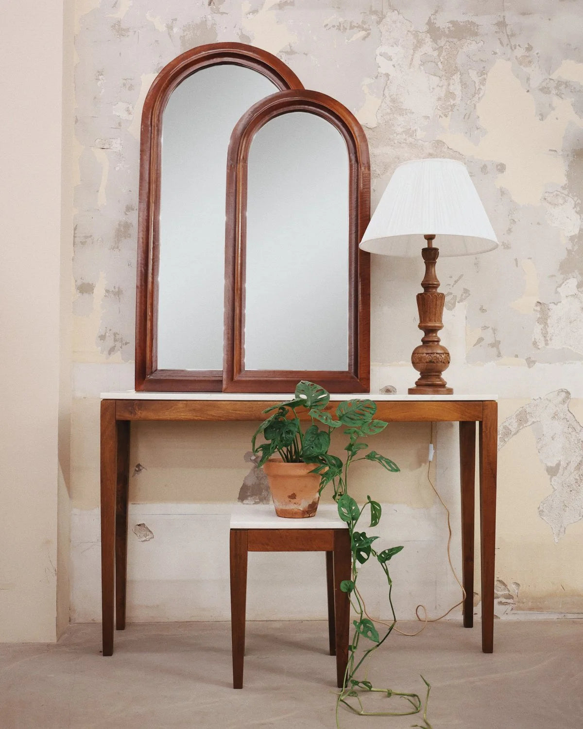 Sidebord Mangotre/Marmor