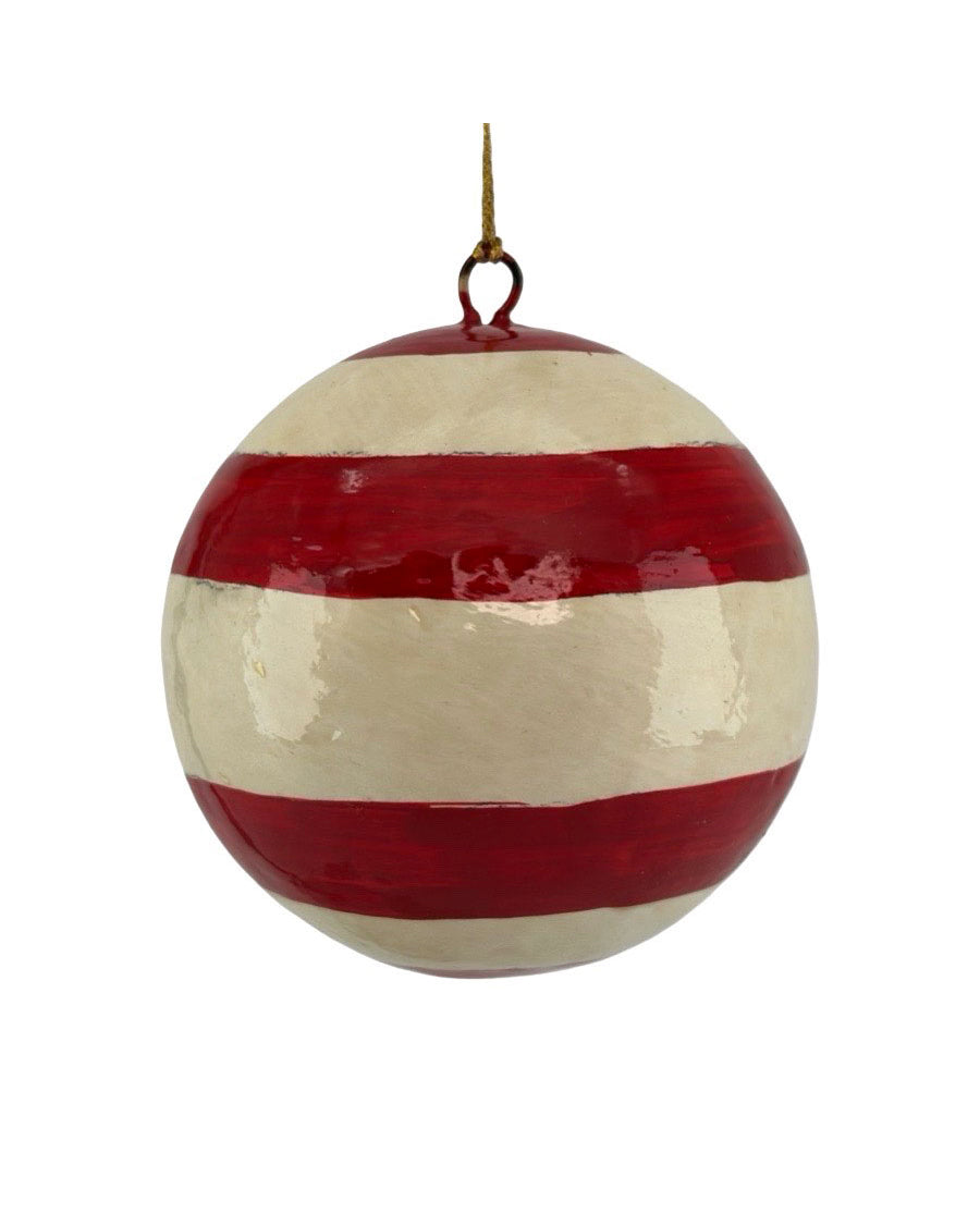 Julekule Håndmalt - Bonus Rød