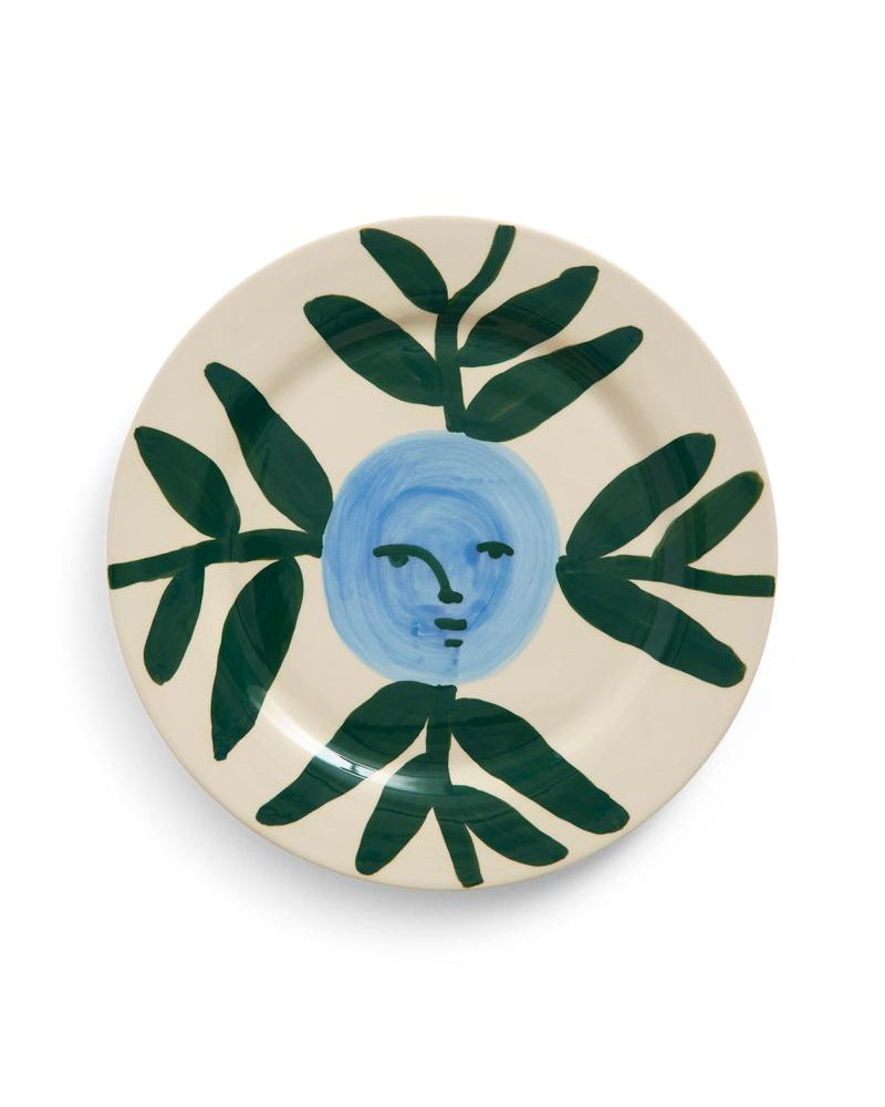 La Pittura Tallerken 28,5cm - Moon face vine