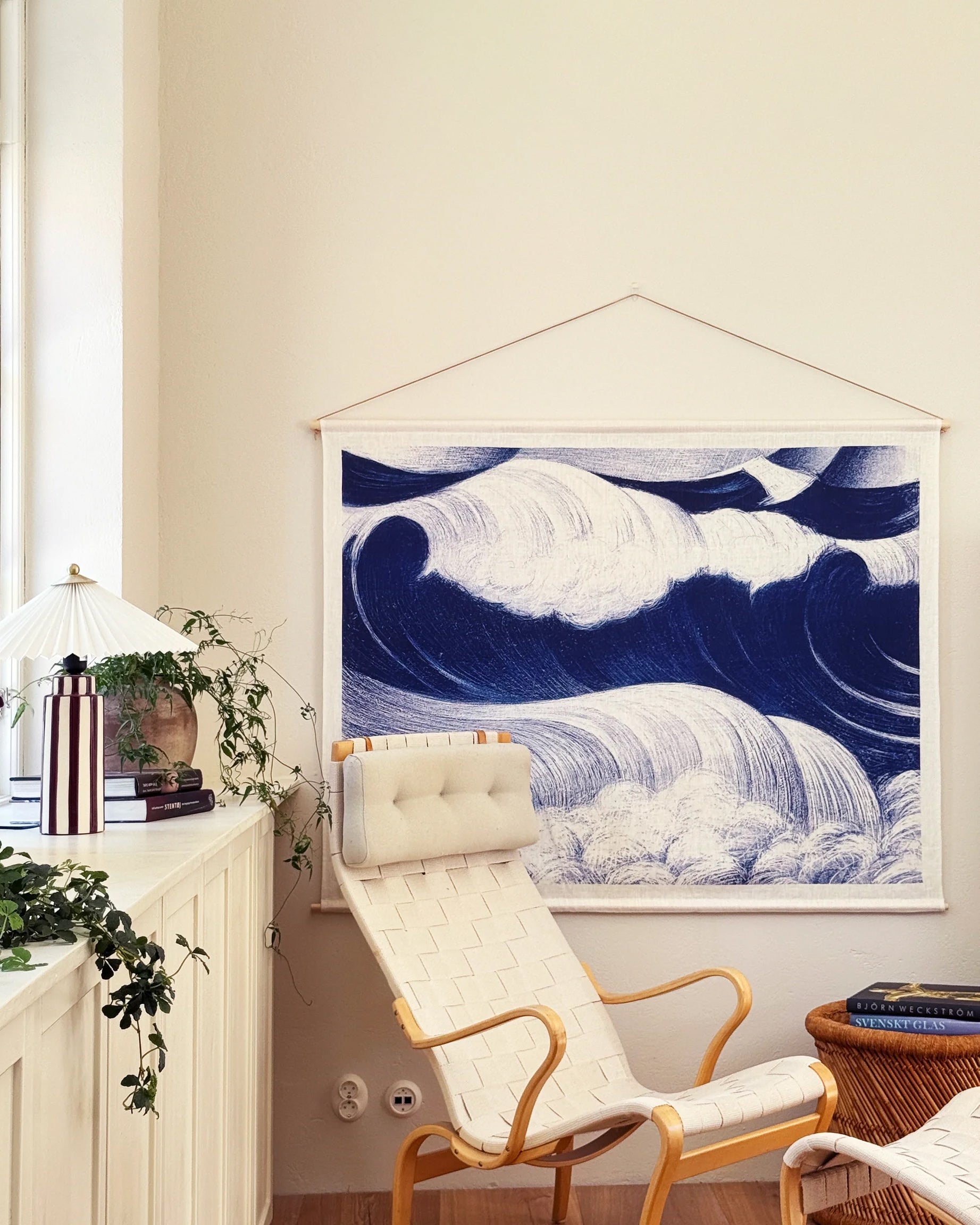 Blue Wave - Veggteppe 90x70