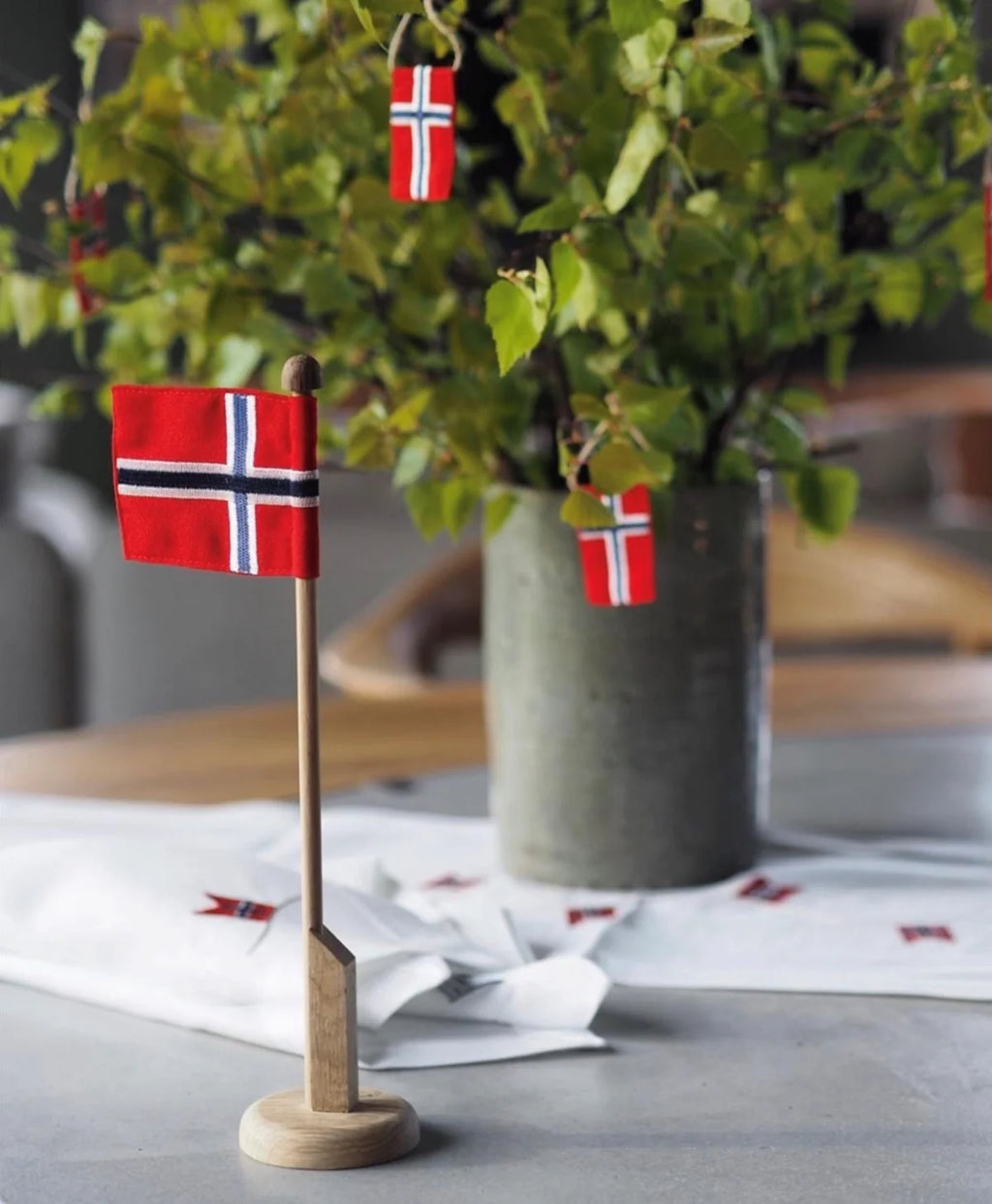 Bordflaggstang - Norsk Flagg
