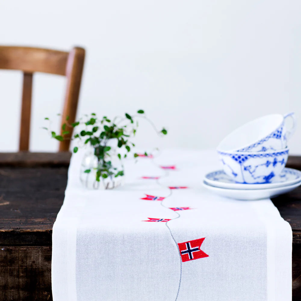Bordløper - Norske Flagg - 30 x 300 cm