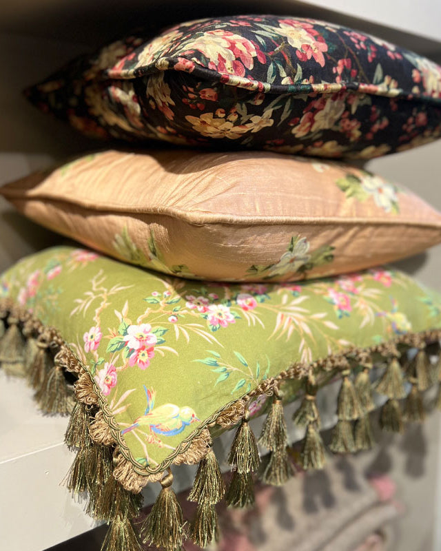 Putetrekk Dusker - Flower Vine Green