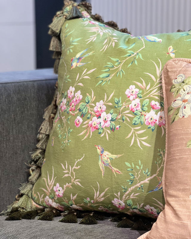 Putetrekk Dusker - Flower Vine Green