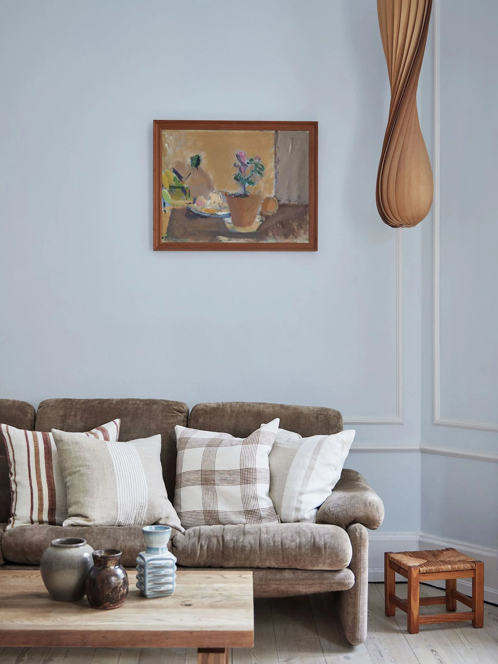 Luc Putetrekk 50x50 - Terra Stripe