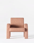 Arco Lounge Chair Small Boucle Pink