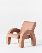 Arco Lounge Chair Small Boucle Pink