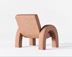 Arco Lounge Chair Small Boucle Pink